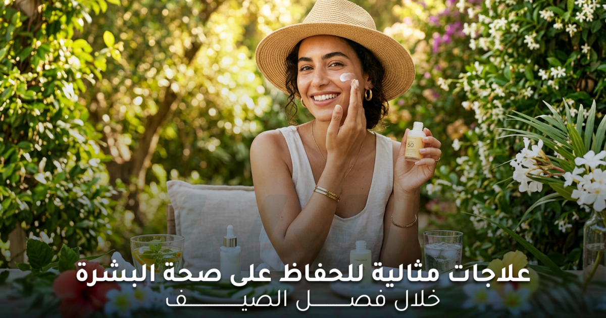 خمس علاجات متكاملة للحفاظ على صحة البشرة في الصيف