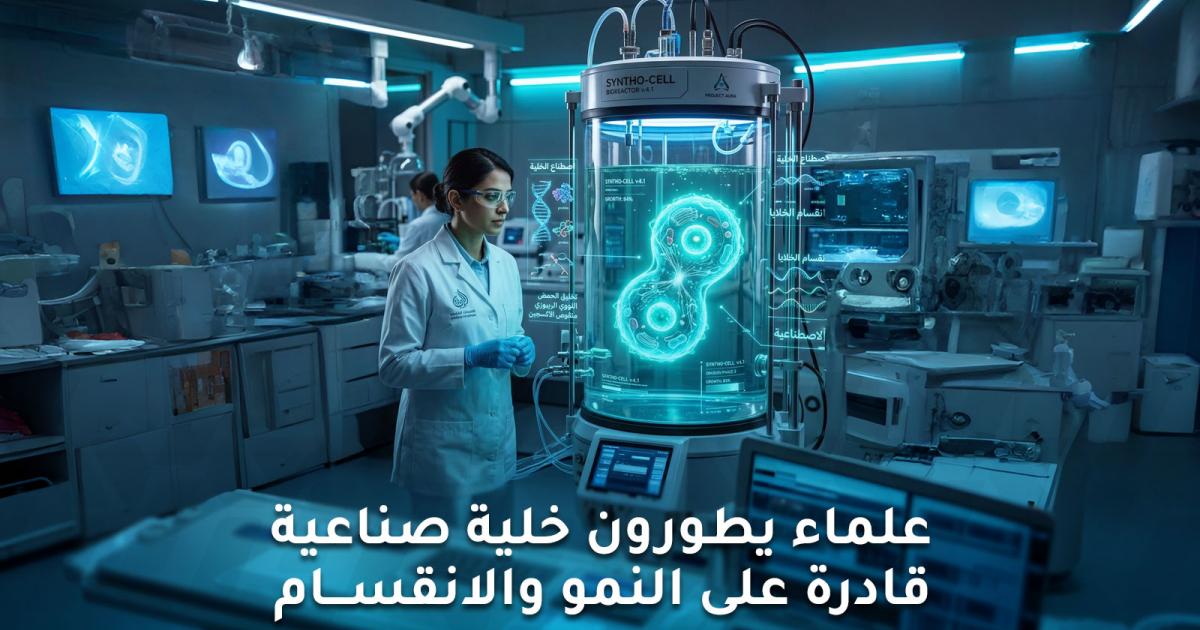 علماء يطورون خلية صناعية قادرة على النمو والانقسام