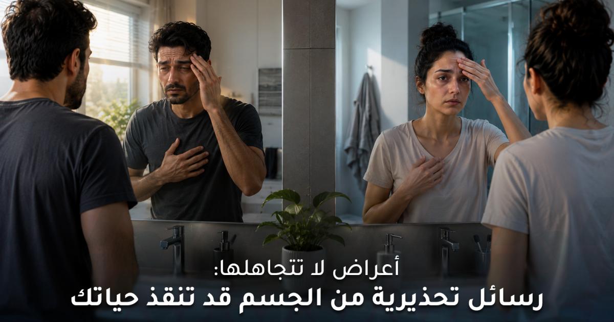 أعراض لا تتجاهلها: رسائل تحذيرية من الجسم قد تنقذ حياتك