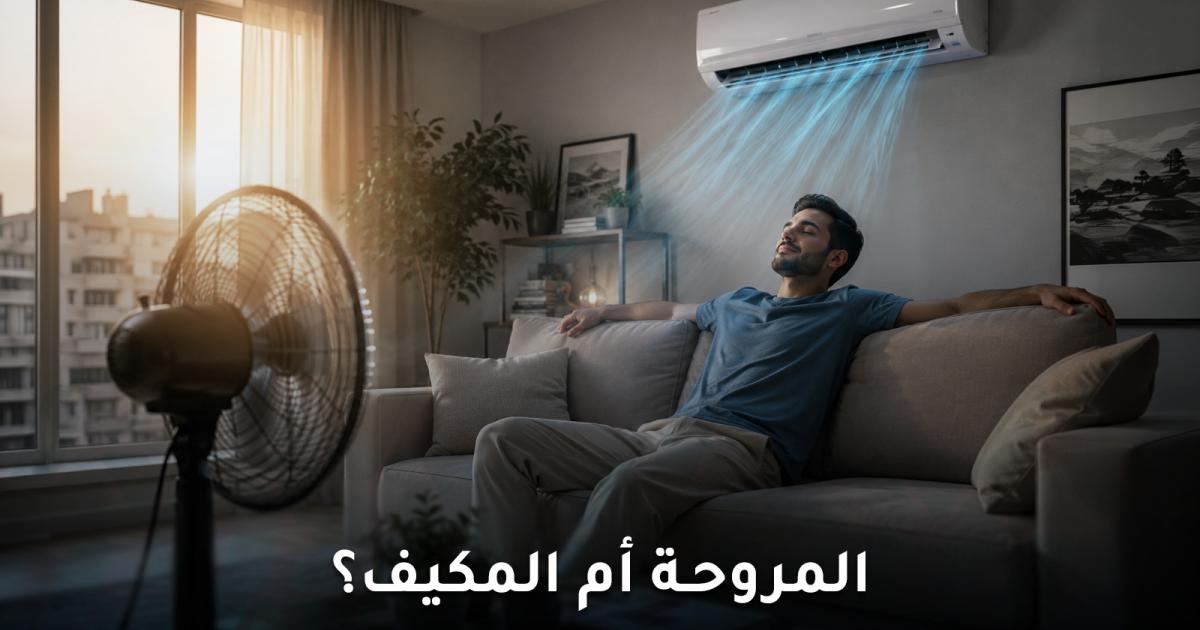 أيهما أفضل المكيف أم المروحة لصحتك وراحتك في الصيف؟