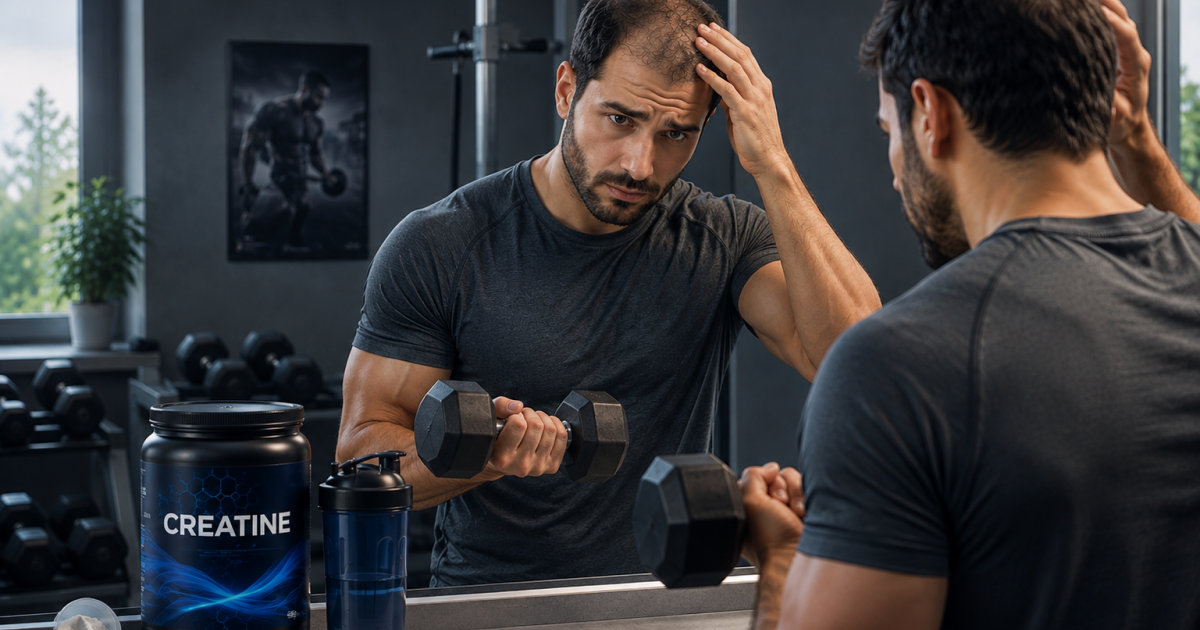 ما حقيقة أن مكملات الكرياتين تسبب تساقط الشعر؟