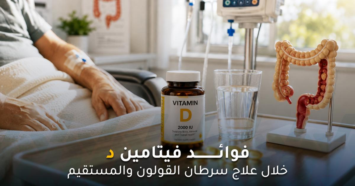 ماهي فوائد فيتامين د خلال علاج سرطان القولون والمستقيم ؟